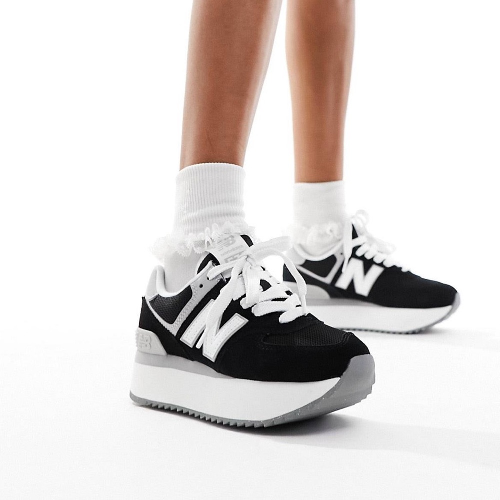 New Balance Womens 574 Stacked WL574ZSA - Picture 1 of 8